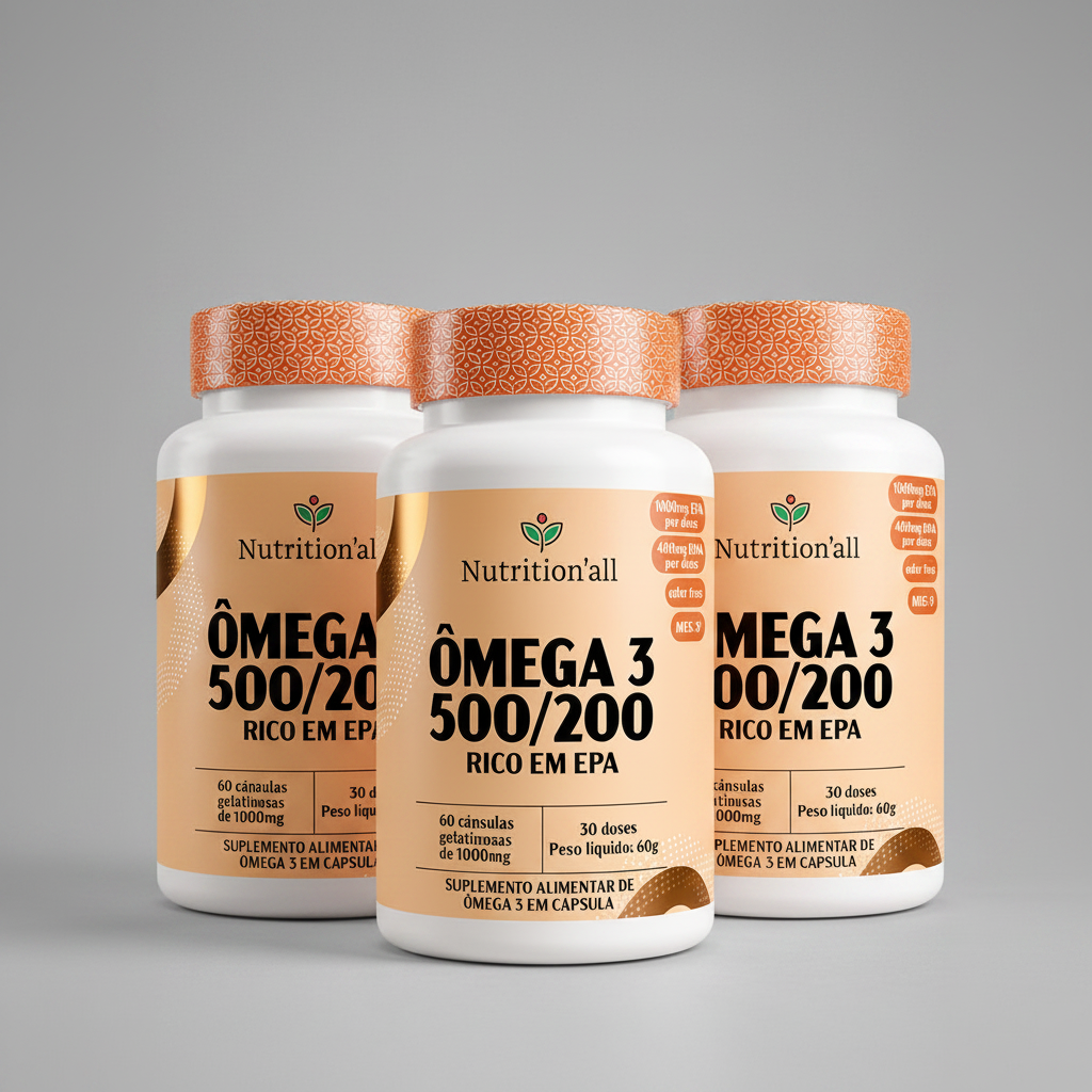 KIT ÔMEGA 3 - 1000/400 - COMPRE 2 LEVE 3